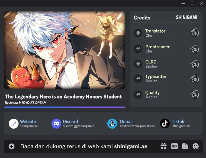 Komik The Legendary Hero Is An Academy Honors Student Chapter 56 Fix gambar 1